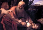 Abraham se dispone a sacrificar a Isaac. Caravaggio