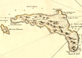 Isla de Juan Fernndez. Mapa francs s.XVIII