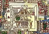 Tenochtitlan. Detalle de la parte central