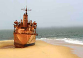 Mercante varado en Mauritania